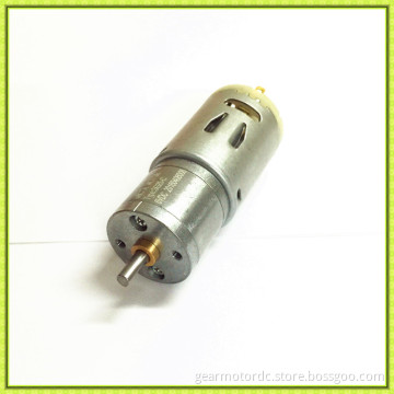 High properties silent high torque 9v 12v dc brushed geared motor low RPM